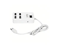 Risokeys Usb 2.0 4-Port Hub with Power Switch, 480Mbps High-Speed Splitter, for Laptop & Desktop Users,Ideal for Home Office
