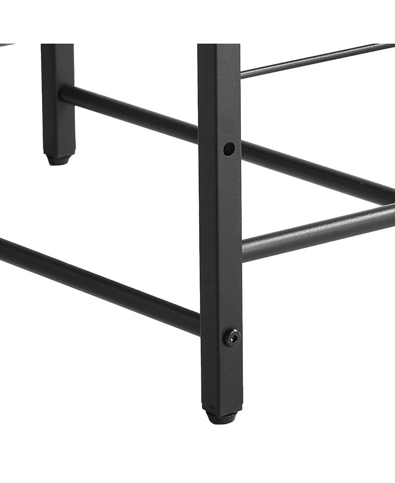 Aostirmotor Elevated Dog Feeding Station: All-in-One Organizer with Raised Bowls & Storage for Food and Toys