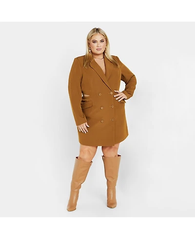 City Chic Women's Tuxedo Twyla Dress