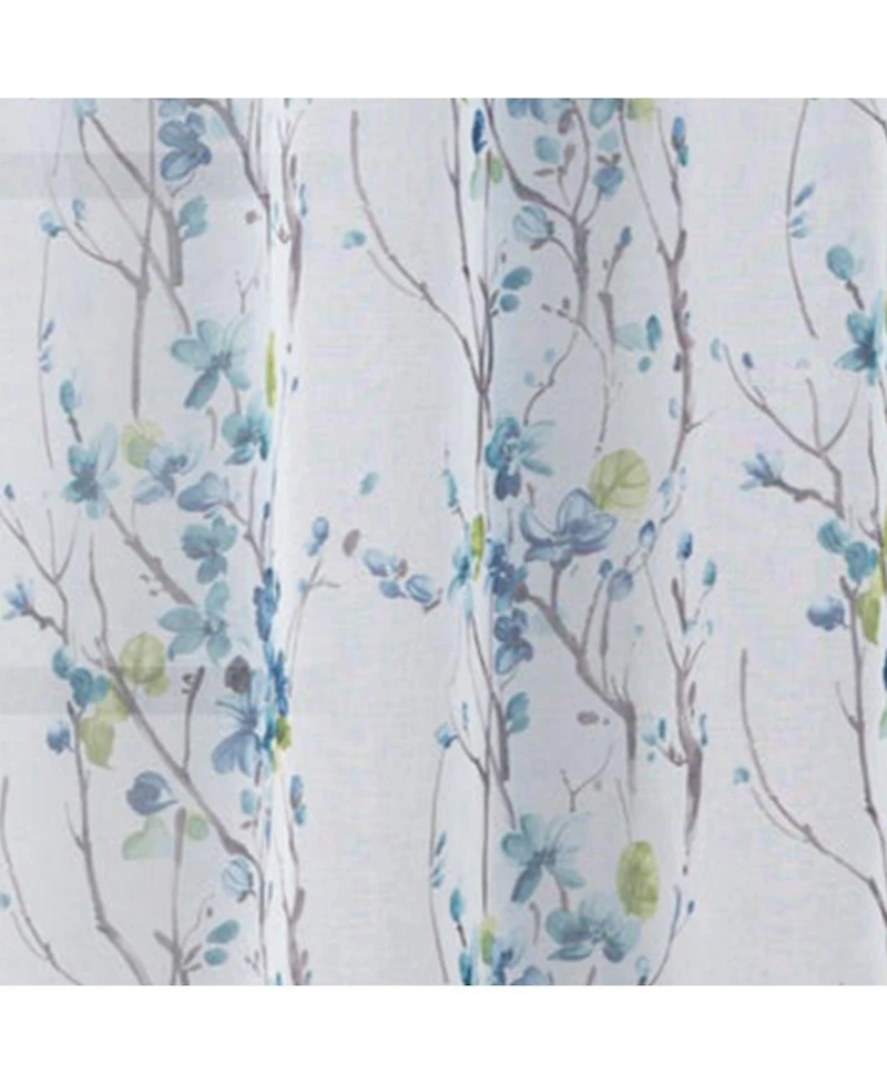 Olivia Gray 100% Polyester Aiden Printed Textured Grommet Curtain Panel