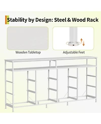 gaomon 63'' Fabric Long Dresser with 12 Drawers for Bedroom - Dresser Tv Stand for 55, 65