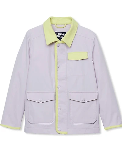 Lands' End Girls Water Resistant Utility Jacket