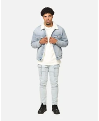 Saint Morta Men's Sherpa Boxy Denim Jacket