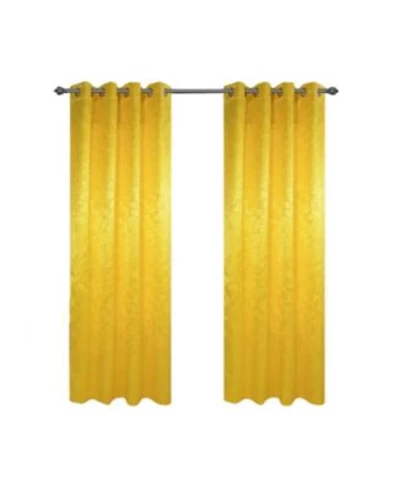 Olivia Gray 100 Polyester 200 Gsm Dyson Embossed Blackout Grommet Curtain Panel 54 X22 X 90 X22