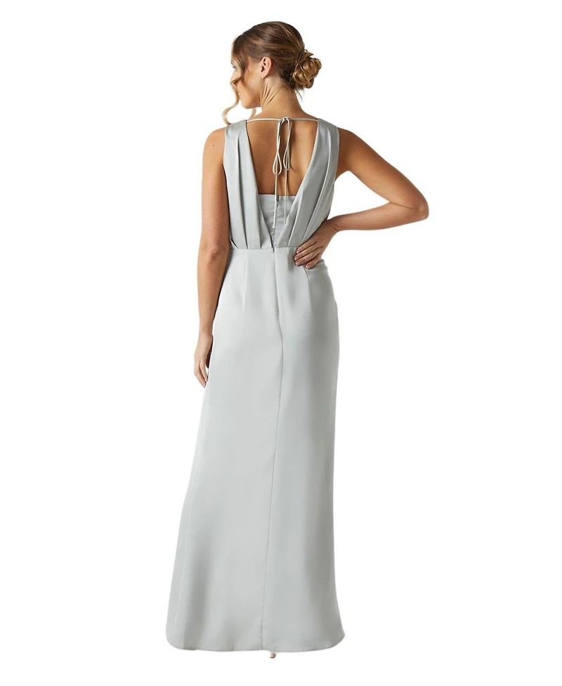 Coast Women's Ruched Satin Bridesmaid Dress