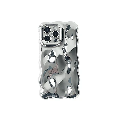 Auramma Chrome Bubbles iPhone 14 Pro Case