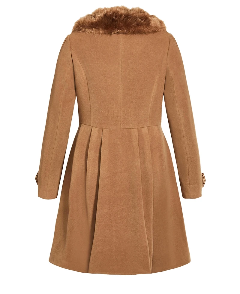 City Chic Plus Women's Grandiose Coat