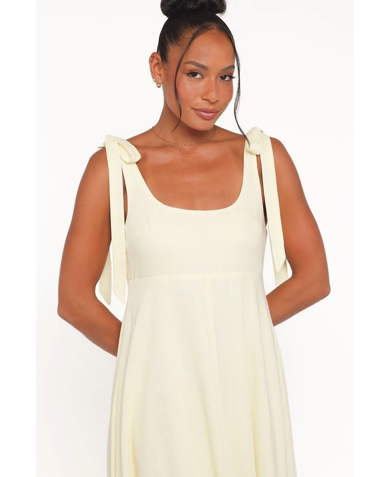 Petal and Pup Women's Valara Tie Shoulder Maxi Dress