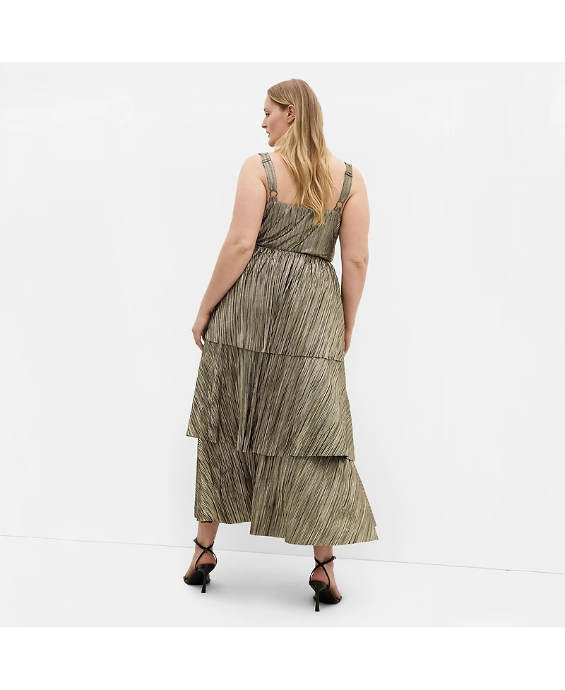 Draft - City Chic Women's Plus Glamour Tier Dress