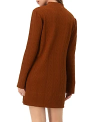 Ivonne Women's Knitted Short Dress With Necklace