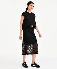 Bar Iii Women's Lace A-Line Skirt, Macy's Exclusive