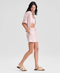 And Now This Women's Drawstring Soft Lace Shorts, Macy's Exclusive