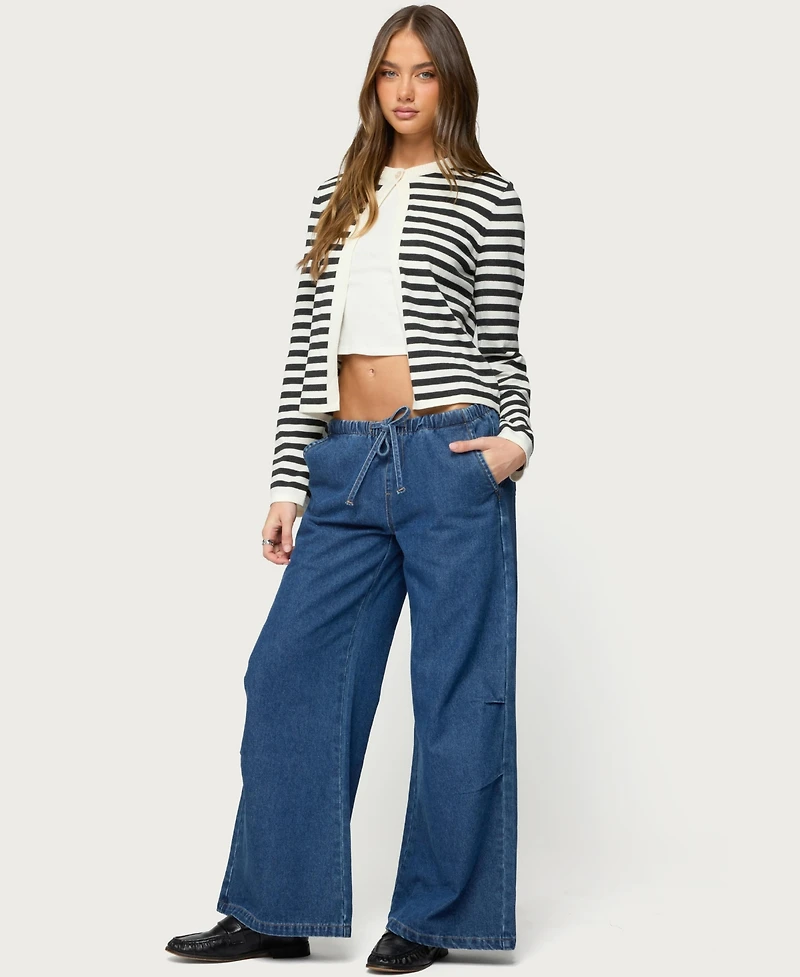 Edikted Women's Jenie Split Front Knit Cardigan