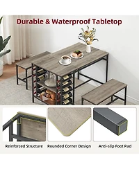 gaomon Dining Table Set for 4, Storage