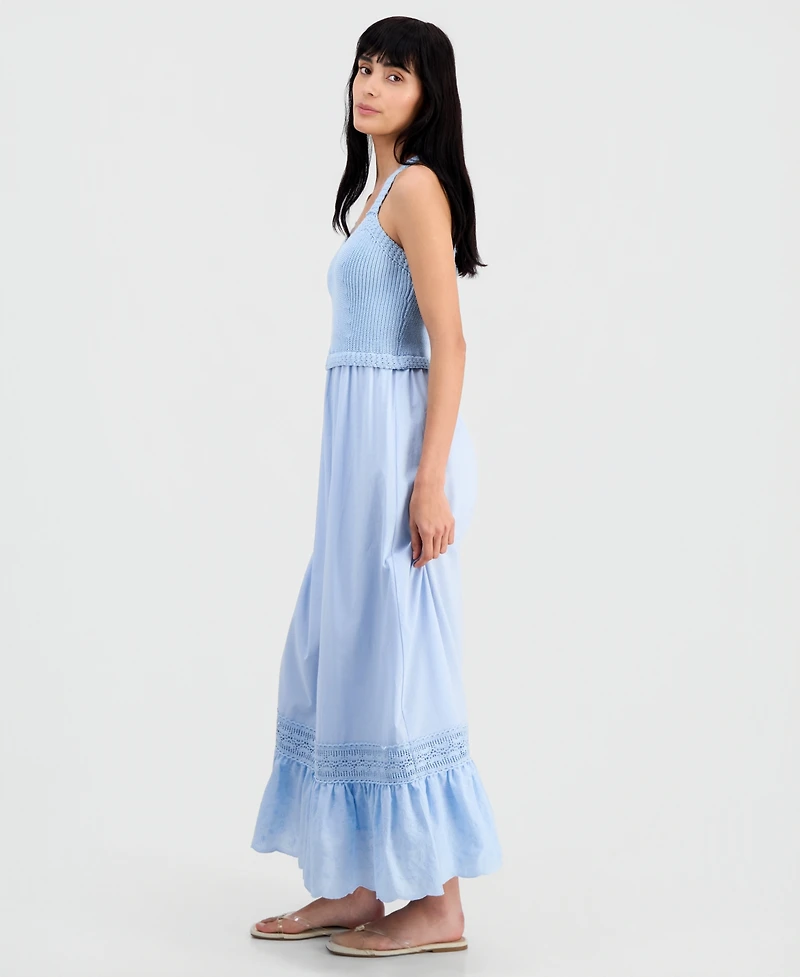 And Now This Womens' Crochet Top Maxi Dress, Macy's Exclusive