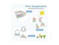 Slickblue Educational Building Blocks Toy Set for Toddlers, 64 Pieces