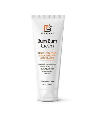 M3 Naturals Bum Bum Cream Massaging Lotion, Antil Cellulite Cream for Thighs and Body, Skin Tightening Cream, M3, 8 fl oz