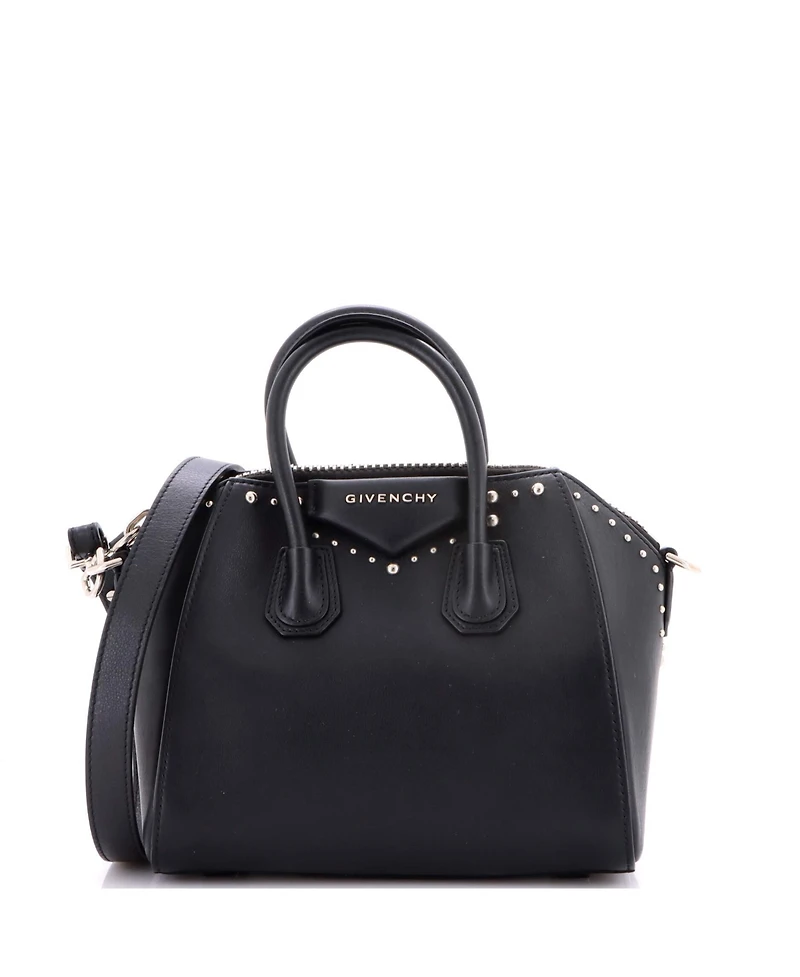 Pre-Owned Givenchy Mini Antigona Bag Studded Leather