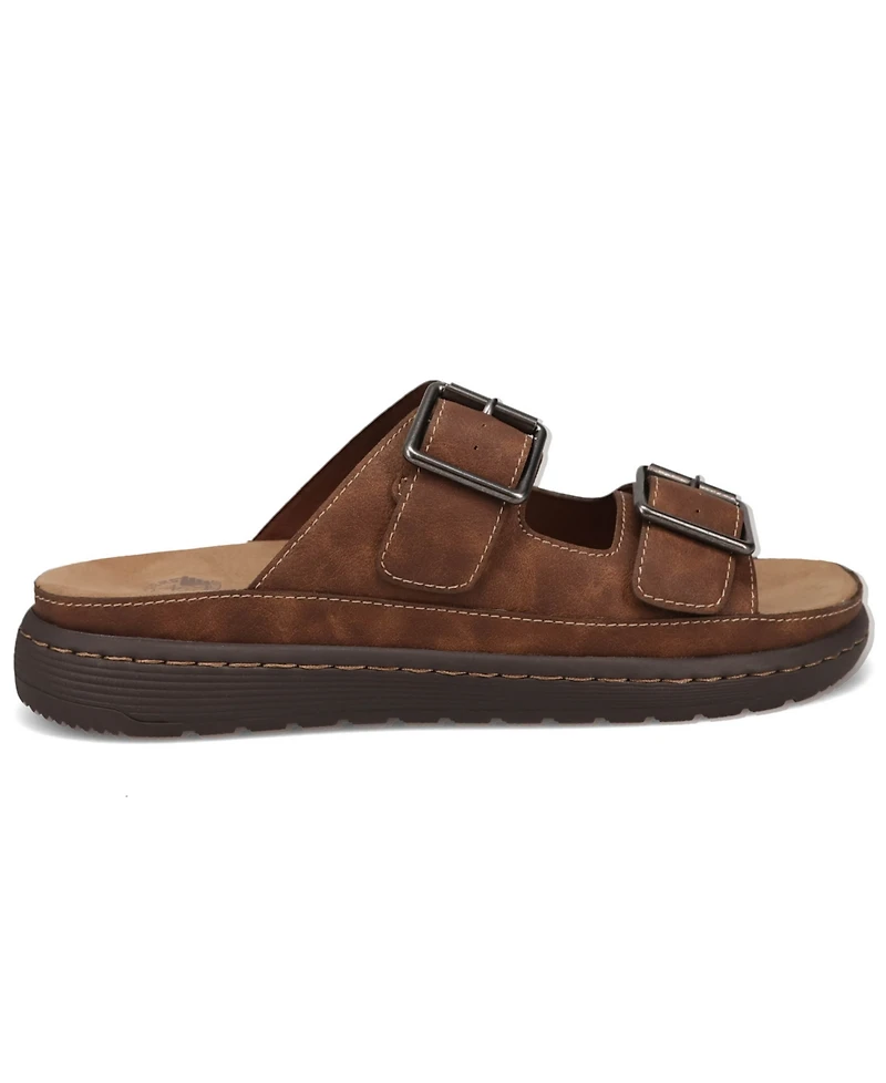Dockers Men's Santorini Tumbled Open-Toe Buckle Sandals