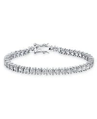 Bling Jewelry Classic 10CT Cz Solitaire Tennis Bracelet Cubic Zirconia .925 Sterling Silver 7 Inch