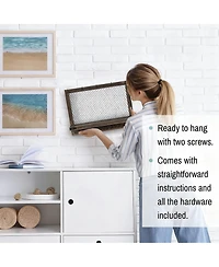 Yigii Rustic Space Saving Wall Organizer for Jewelry and Accessories