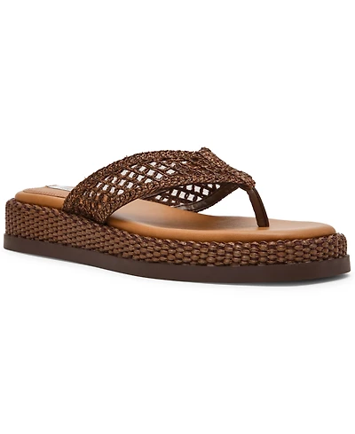 Steve Madden Women's Bella Flatform Slip-On Thong Sandals
