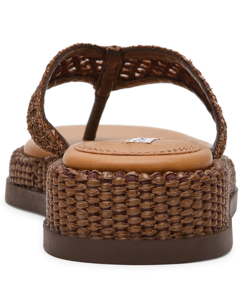 Steve Madden Women's Bella Flatform Slip-On Thong Sandals