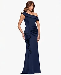Xscape Petite One-Shoulder Ball Gown