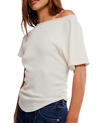 Free People Women's Lucy Off-The-Shoulder T-Shirt