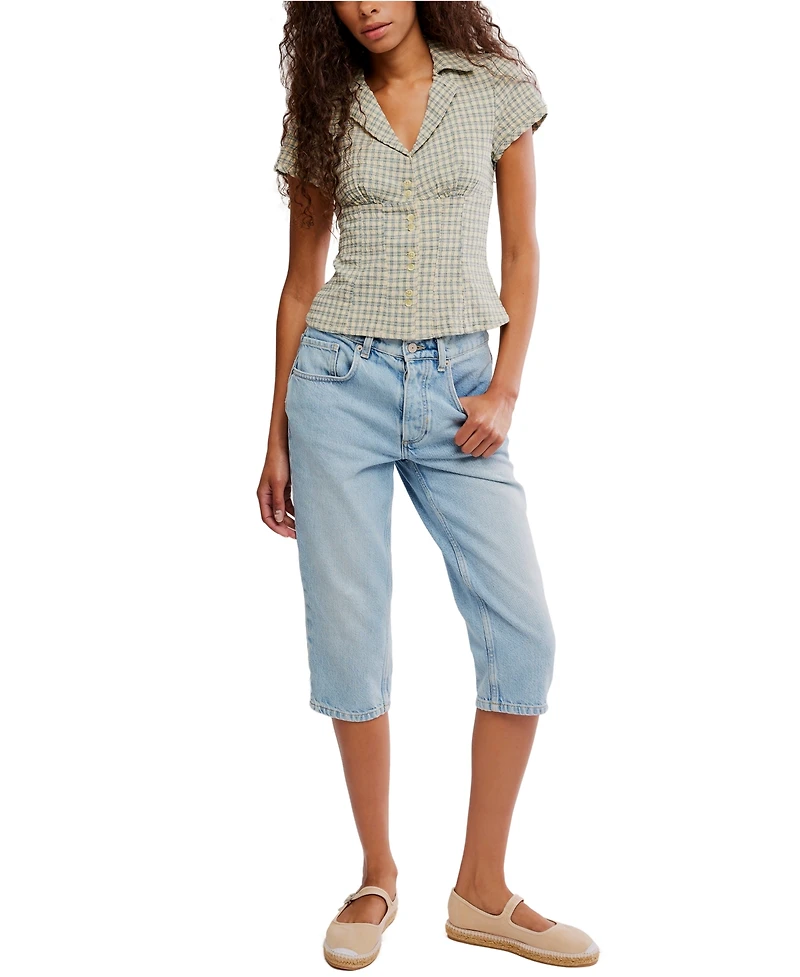 Free People Women's Camp Crush Collared Shirt