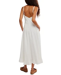 Free People Women's Another Season Sweetheart Neck Midi Dress