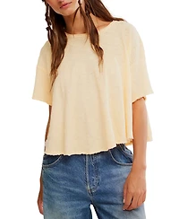 Free People Women's Elsie Swing Short-Sleeve Crew Neck T-Shirt