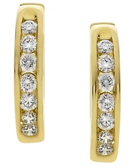 Macy's Diamond (1/2 ct. t.w.) Hoop Earrings in 14k Yellow Gold