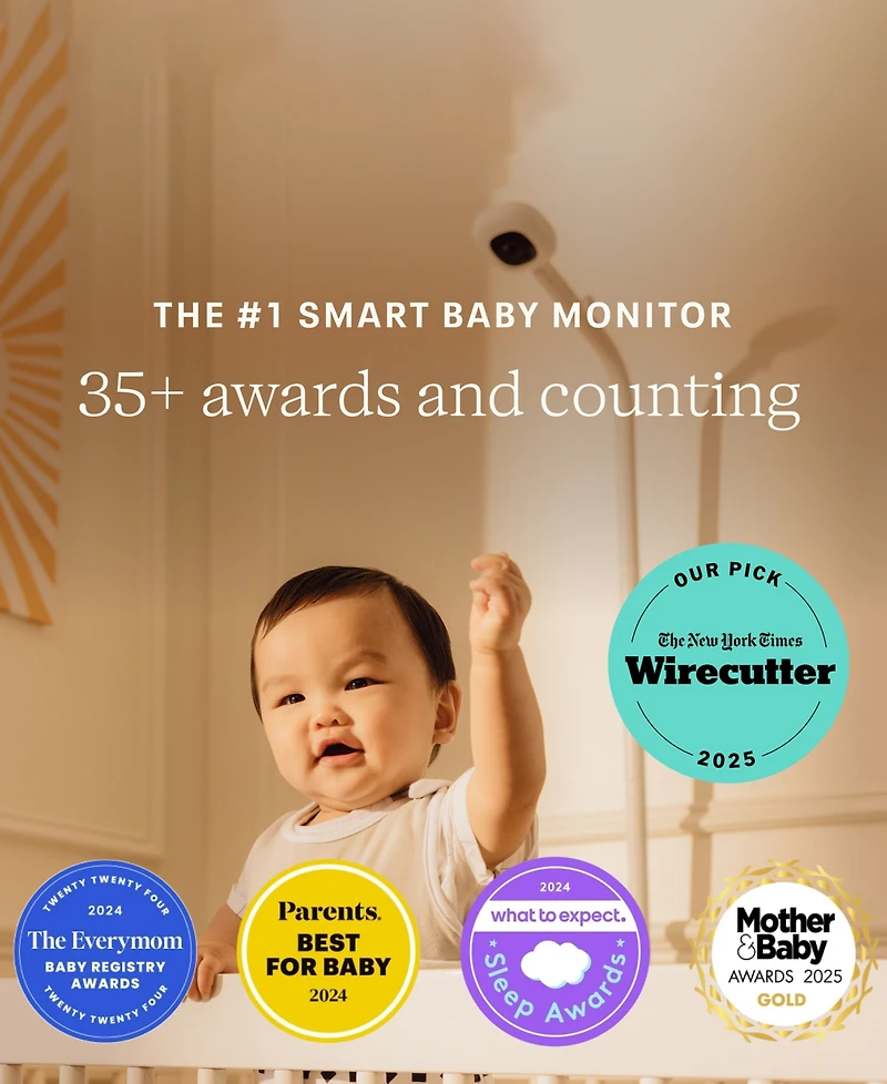 Nanit Pro Smart Baby Monitor and Wall Mount