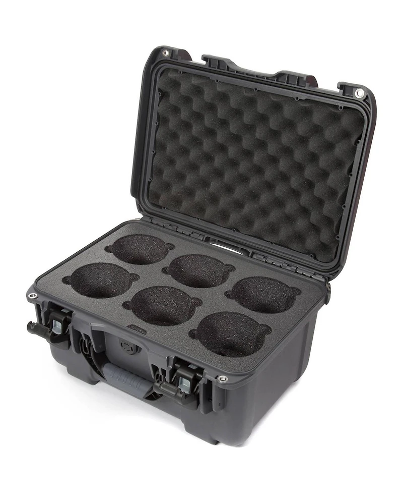 Nanuk Medium Series 918 Lightweight Nk-7 Resin Waterproof Protective Case with Foam Insert for 6 Camera Lens