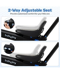 Mecale 4-in-1 Foldable Toddler Tricycle with Push Handle with Adjustable Seat