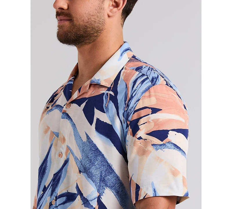Cubavera Men's Abstract Print Short-Sleeve Shirt