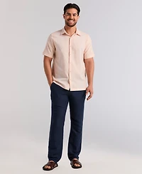 Cubavera Men's Engineered Striped Short-Sleeve Shirt