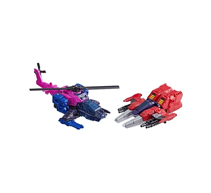 Transformers Topspin vs Spinister Set of 2 Deluxe Class | Transformers: Age of the Primes Wreck 'n Doom Collection | Hasbro, Takara Tomy