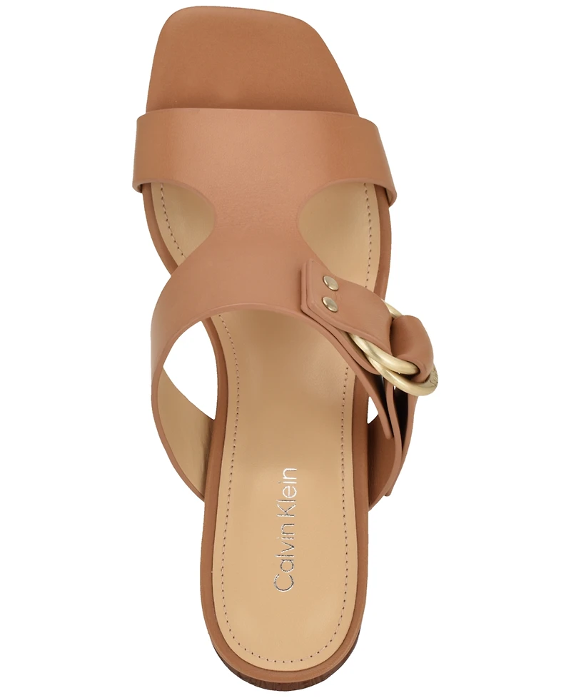 Calvin Klein Women's Vevia Block Heel Sandals