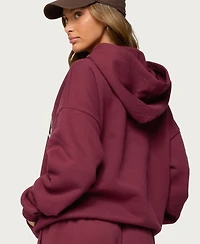 Edikted Womens Camo Crush Oversized Hoodie