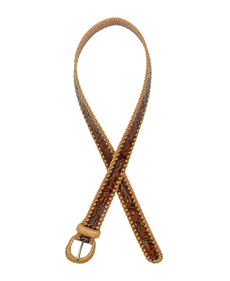 Patricia Nash Calais Tooled Leather Belt