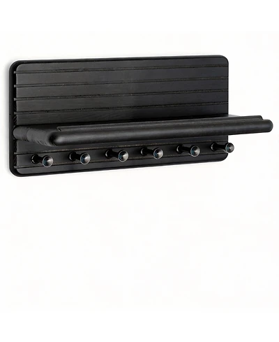 Yigii Pine Wood Key & Coat Rack with Shelf