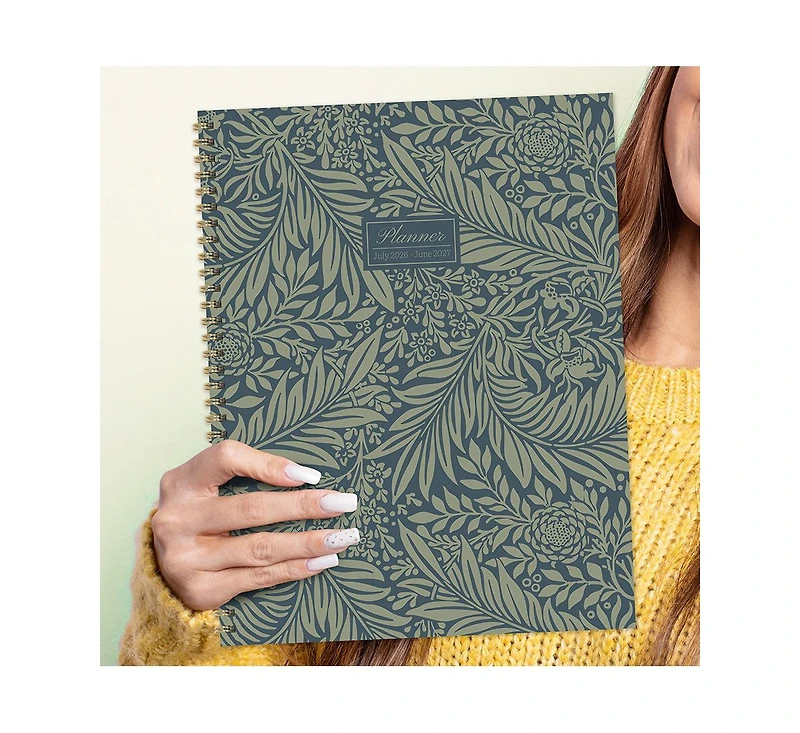 Tf Publishing Paper Goods July 2026 - June 2027 Leaf Motif Large Weekly Monthly Planner