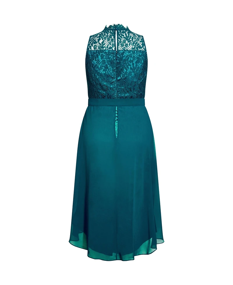 City Chic Women's Plus Hi Lo Lover Sweetheart Dress