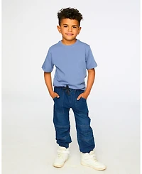Deux par Deux Toddler Boys Stretch French Terry Denim Jogger