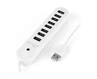 Risokeys 8-Port Usb 2.0 Hub, 480Mbps High-Speed Splitter, Plug & Play Usb Expander for Home Office & Travel