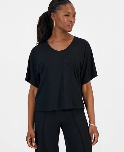 I.n.c. International Concepts Women's Embellished Dolman-Sleeve Top, Macy's Exclusive