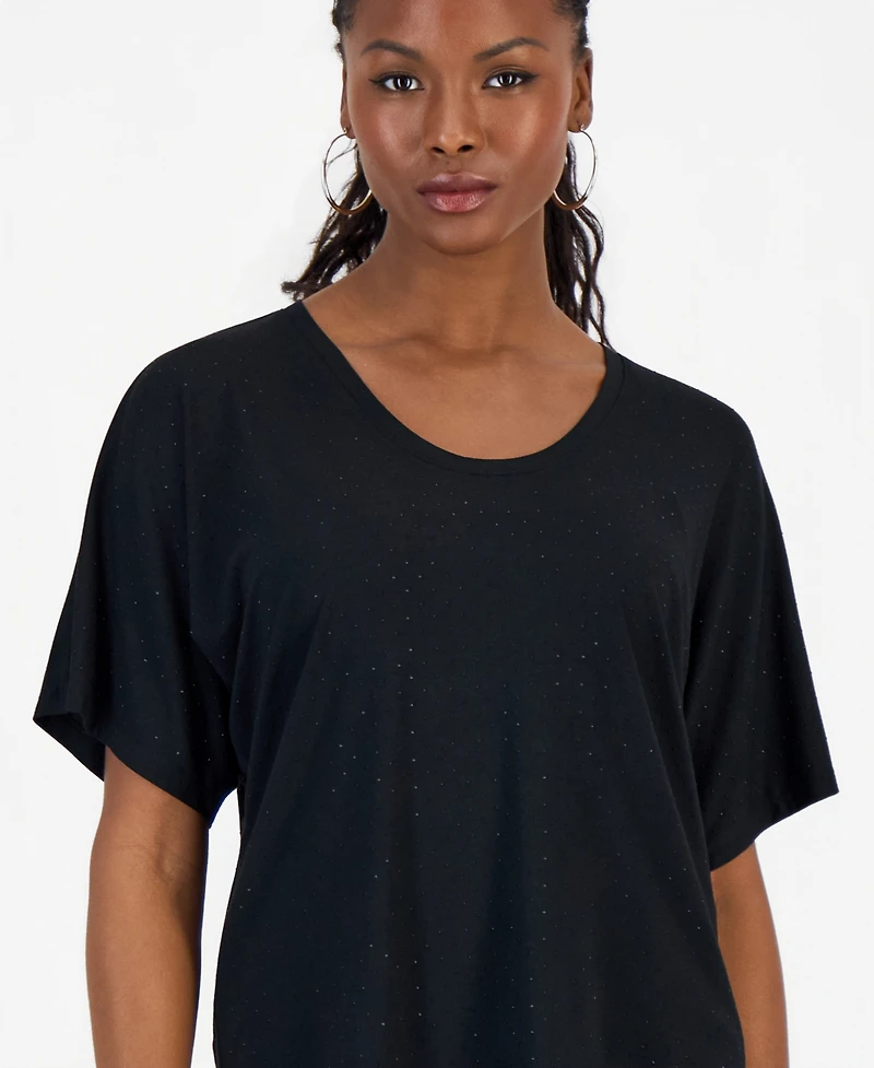 I.n.c. International Concepts Women's Embellished Dolman-Sleeve Top, Macy's Exclusive
