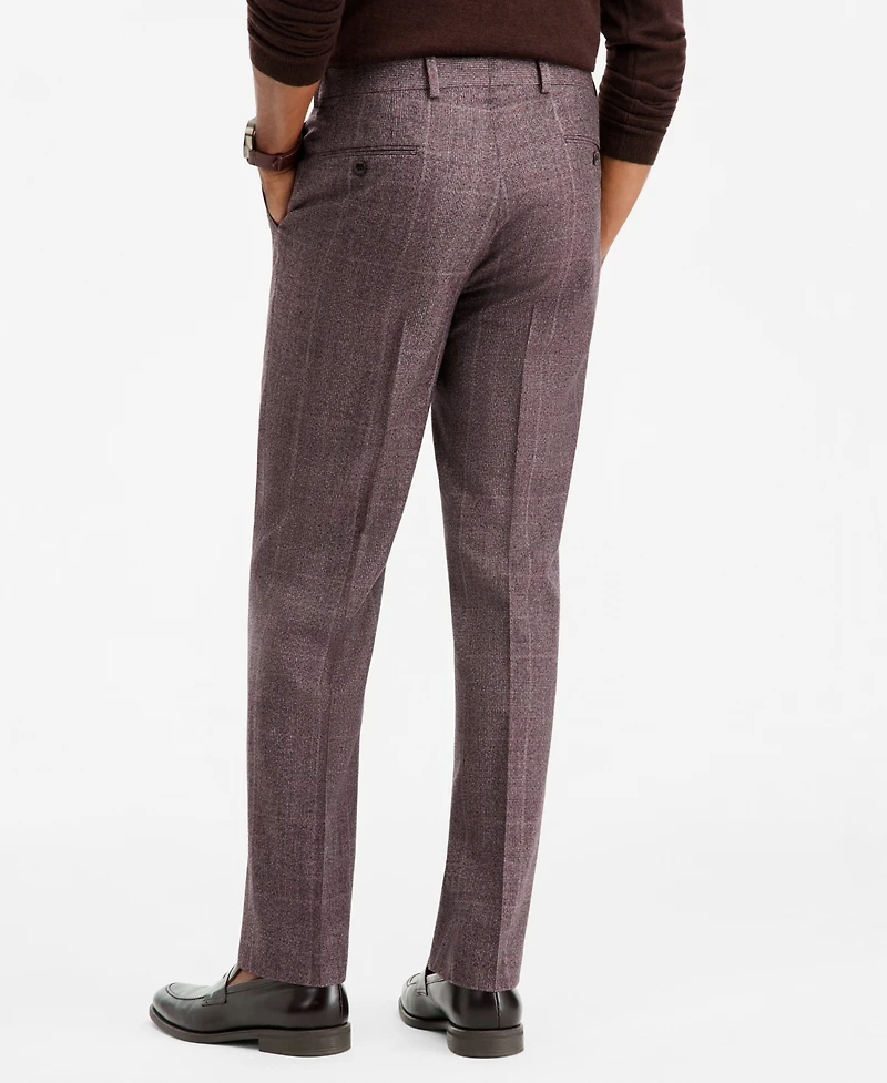 Michael Kors Men's Classic-Fit Wool-Blend Stretch Plaid Suit Separate Pants